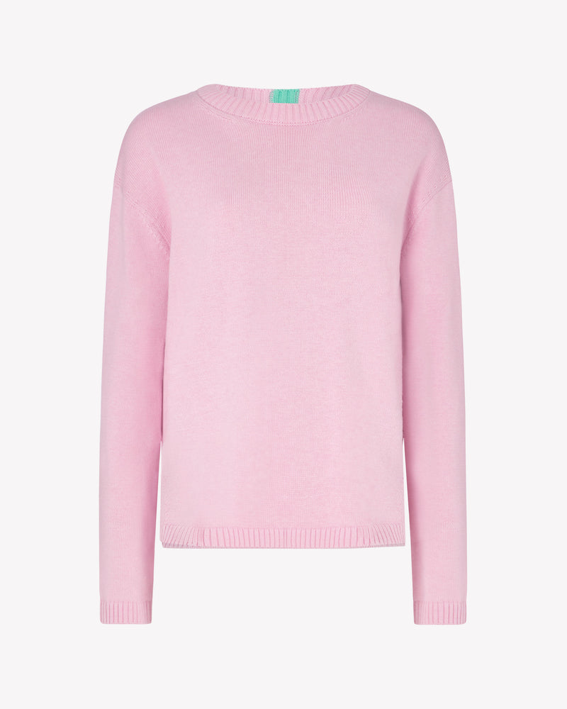 Cashmere Blend Relaxed Fit Jumper - Sheer Pink picture #1