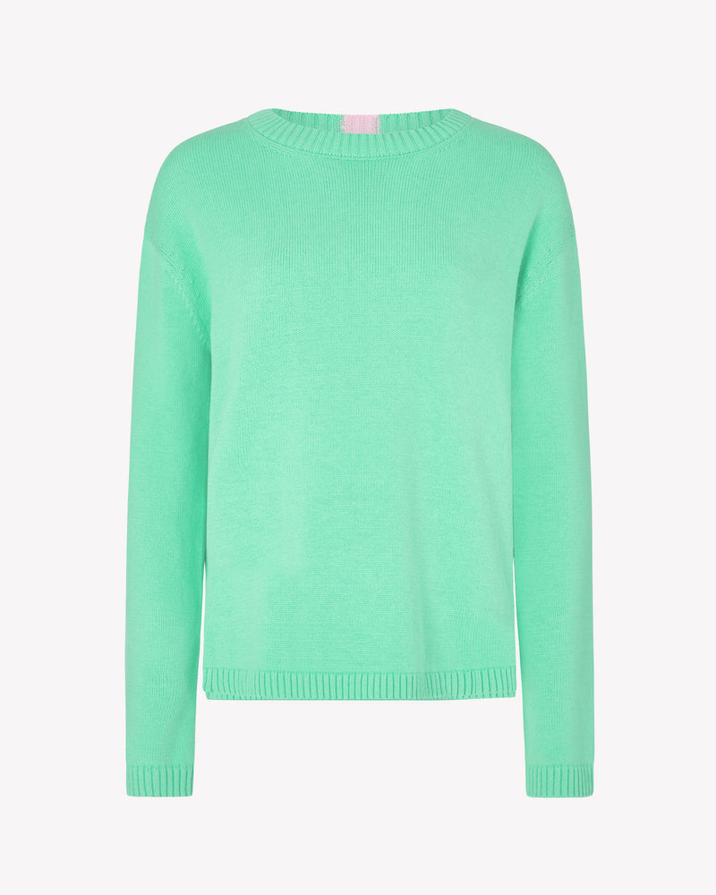 Cashmere Blend Relaxed Fit Jumper - Menthol Green picture #1