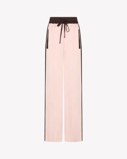 Satin Relaxed Jogger - Pale Pink