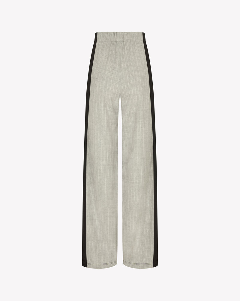 Wool Serena Jogger - Light Grey Pinstripe SERENA BUTE