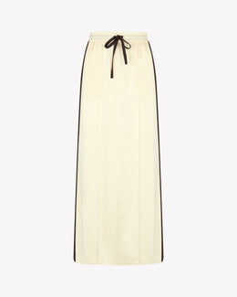 Satin Serena Jogger Skirt - Cream