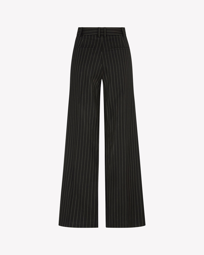 Wool Serena Trouser - Black Pinstripe SERENA BUTE