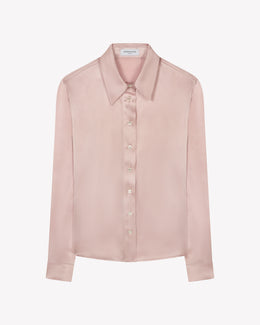 Silk Serena Shirt - Old Rose