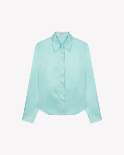 Serena Shirt - Spearmint Silk SERENA BUTE