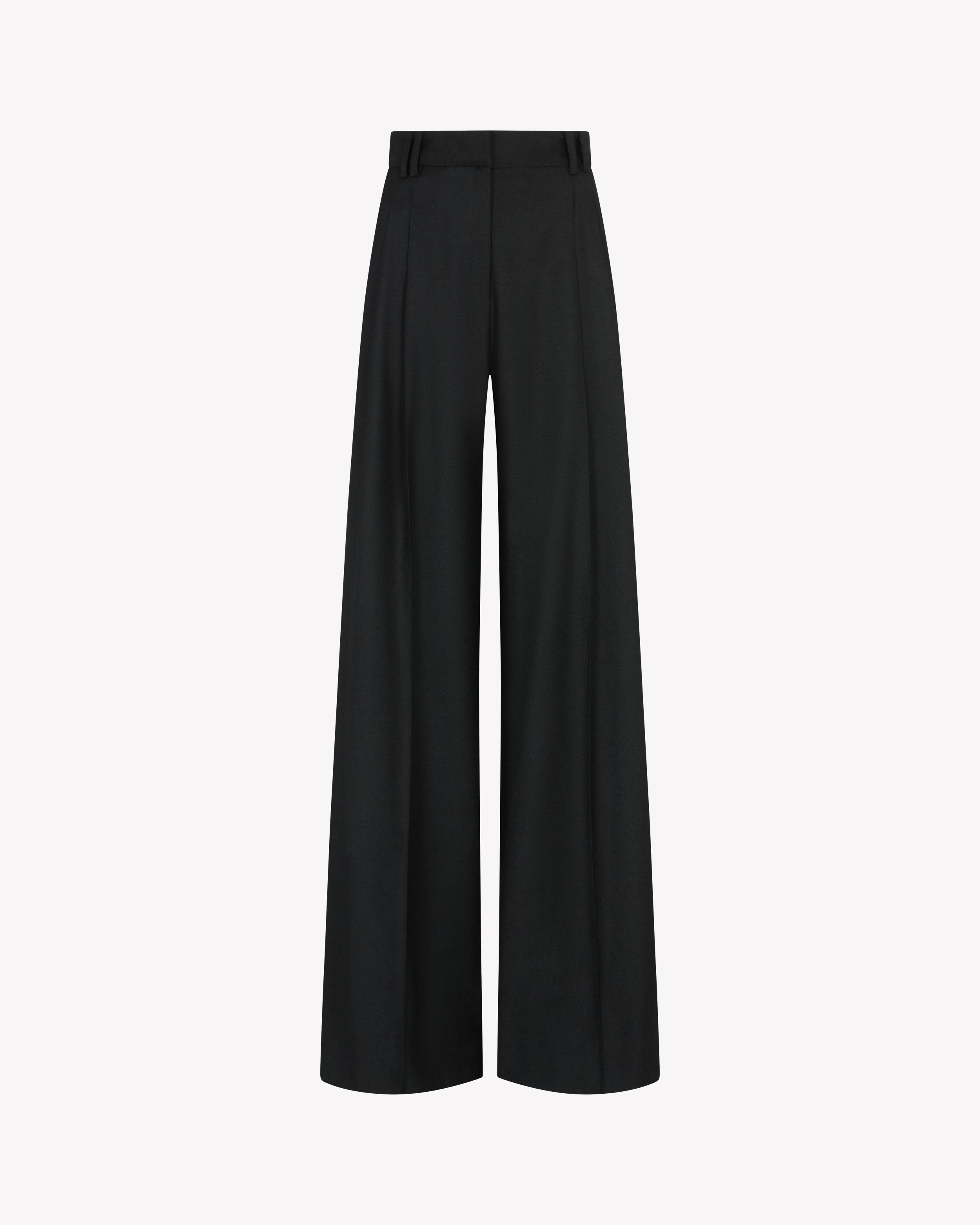 Serena Trouser - Dark Green Wool