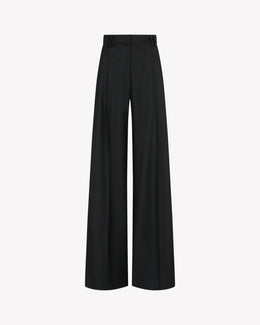 Cashmere Blend Serena Trouser - Dark Green