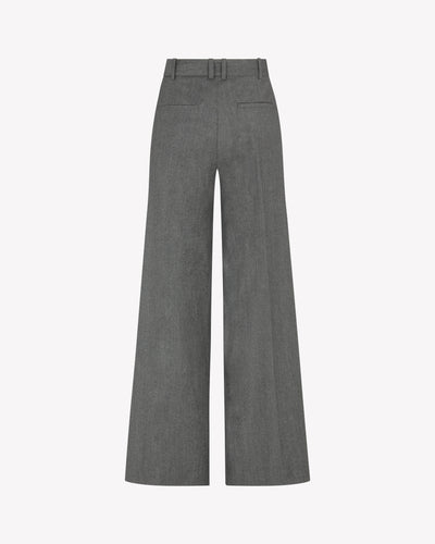 Serena Trouser - Dark Grey Wool SERENA BUTE