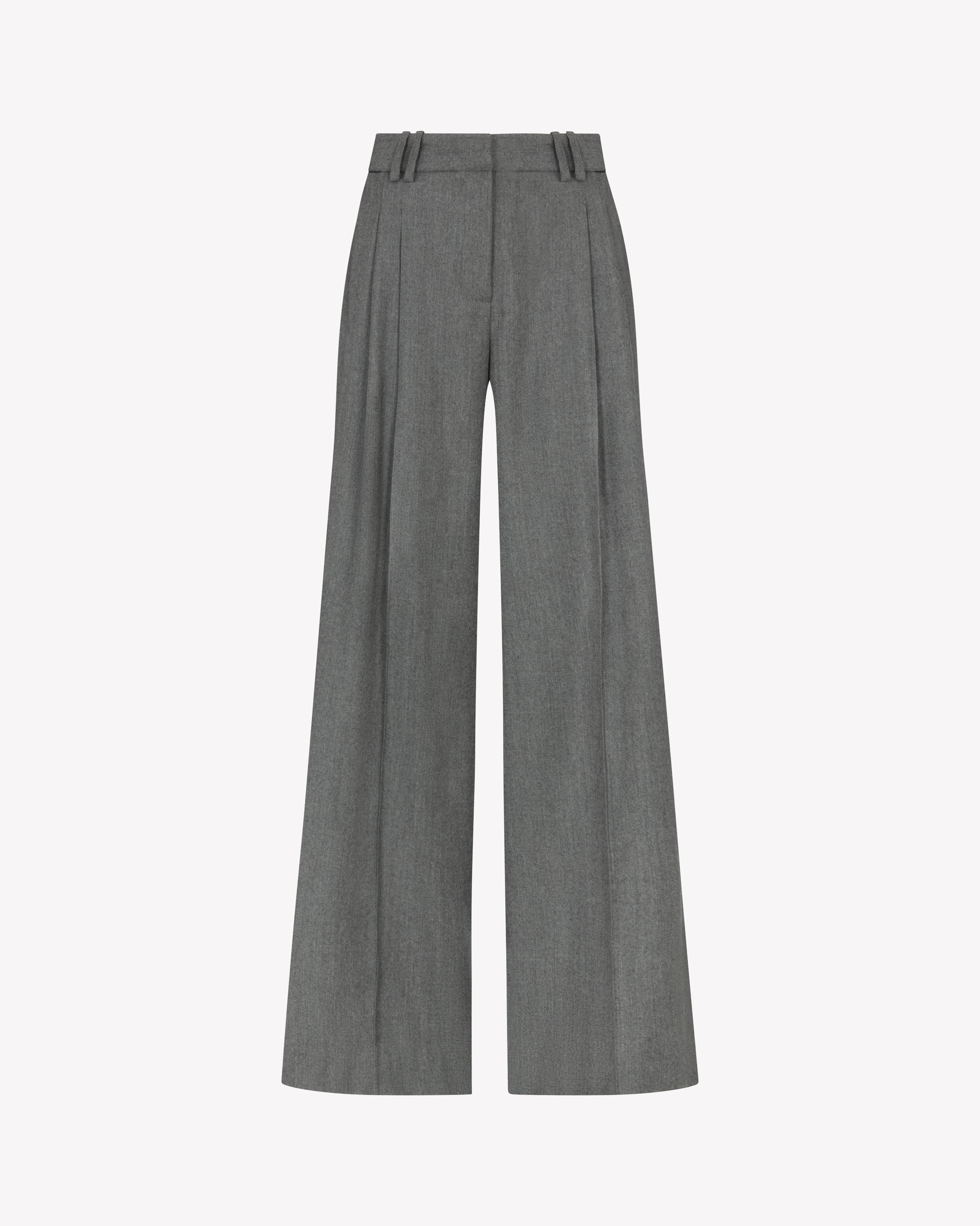 Serena Trouser - Dark Grey Wool