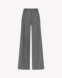 Cashmere Blend Serena Trouser - Dark Grey