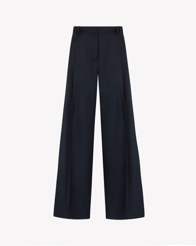 Cashmere Blend Serena Trouser - Navy Blue SERENA BUTE