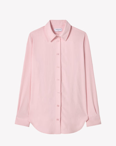 Lightweight Twill Classic Shirt - Pale Pink SERENA BUTE
