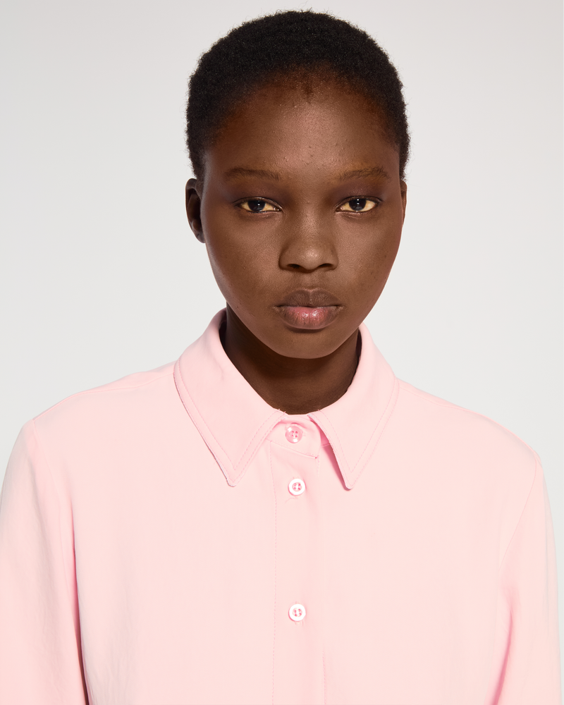 Lightweight Twill Classic Shirt - Pale Pink SERENA BUTE