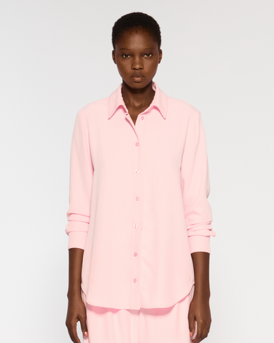 Lightweight Twill Classic Shirt - Pale Pink SERENA BUTE
