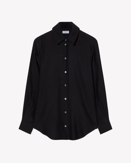 Silk Classic Shirt - Black