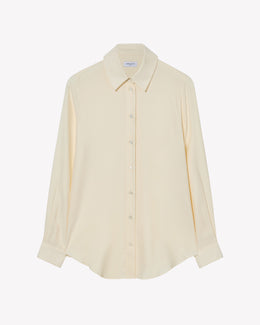 Silk Classic Shirt - Cream