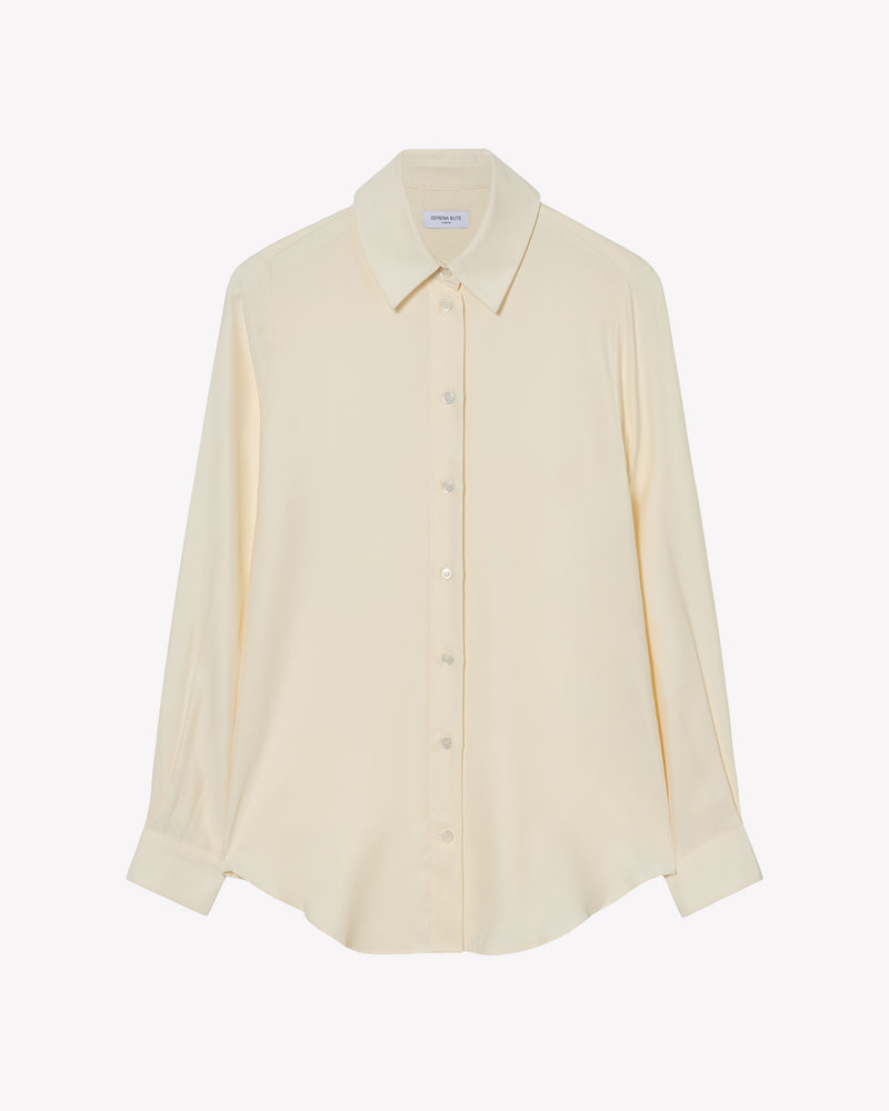 Silk Classic Shirt - Cream picture #1