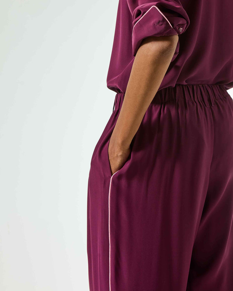 Silk Relaxed Jogger - Plum SERENA BUTE