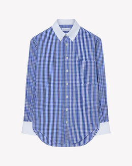 Cotton Johnny Shirt - Blue Check