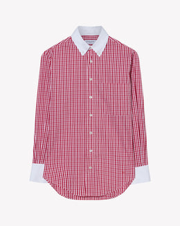 Cotton Johnny Shirt - Red Check