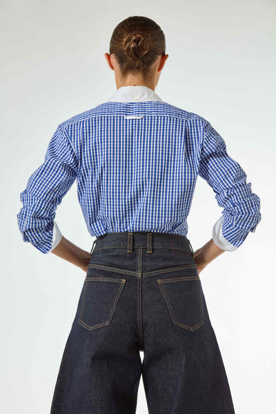 Denim Barrel Leg Jeans - Indigo SERENA BUTE