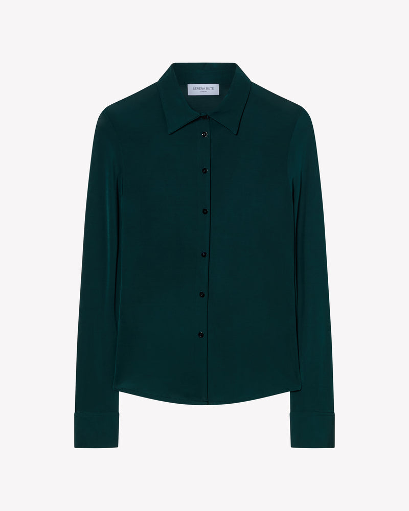 Jersey Stretch Fit Shirt - Dark Green picture #1