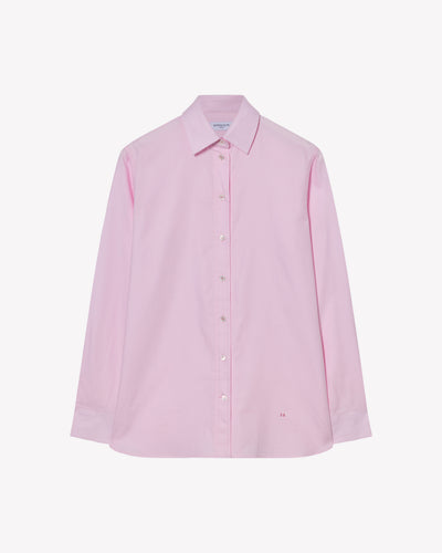 Cotton Boyfriend Shirt - Pale Pink SERENA BUTE