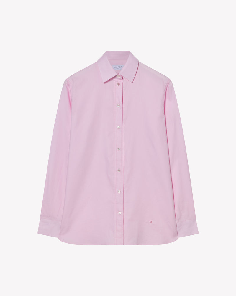 Cotton Boyfriend Shirt - Pale Pink picture #2