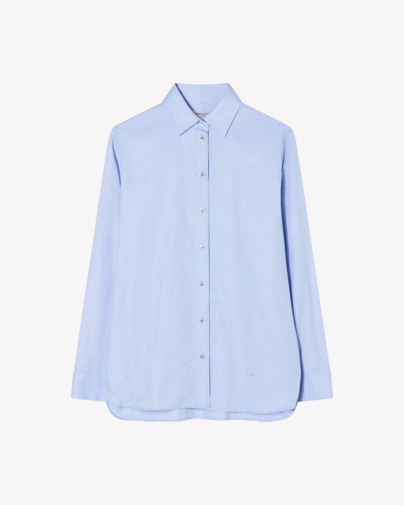 Cotton Boyfriend Shirt - Pale Blue picture #1