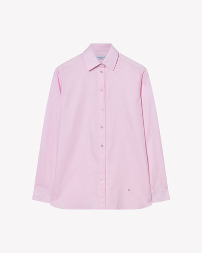 Cotton Boyfriend Shirt - Pale Pink SERENA BUTE