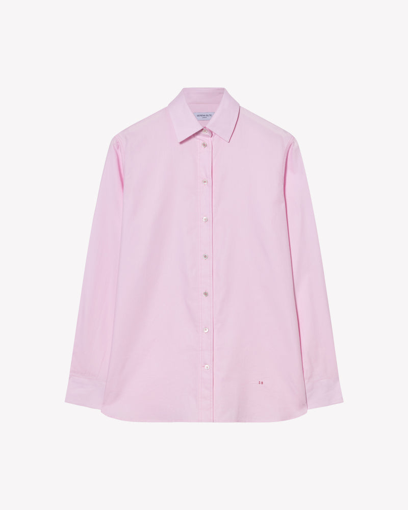Cotton Boyfriend Shirt - Pale Pink picture #2