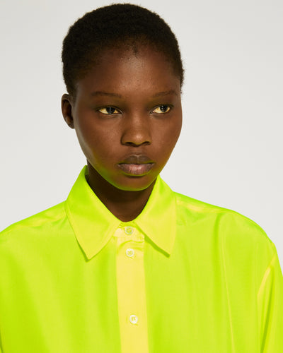 Oversized Shirt - Neon Yellow SERENA BUTE