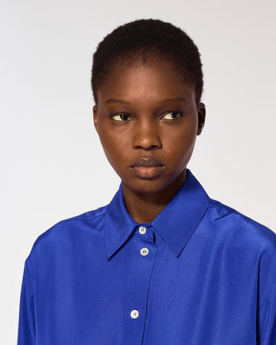 Oversized Shirt - Sapphire Blue SERENA BUTE