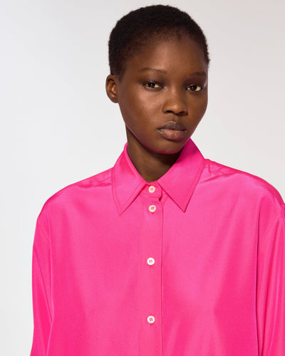 Oversized Shirt - Shocking Pink SERENA BUTE
