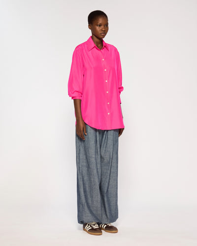 Oversized Shirt - Shocking Pink SERENA BUTE