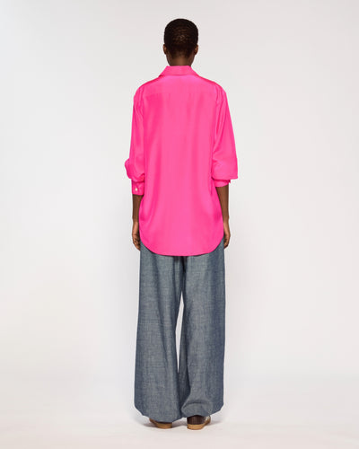 Oversized Shirt - Shocking Pink SERENA BUTE