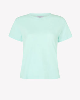 Cotton Short Sleeve T-Shirt - Aqua