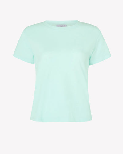Cotton Short Sleeve T-Shirt - Aqua SERENA BUTE