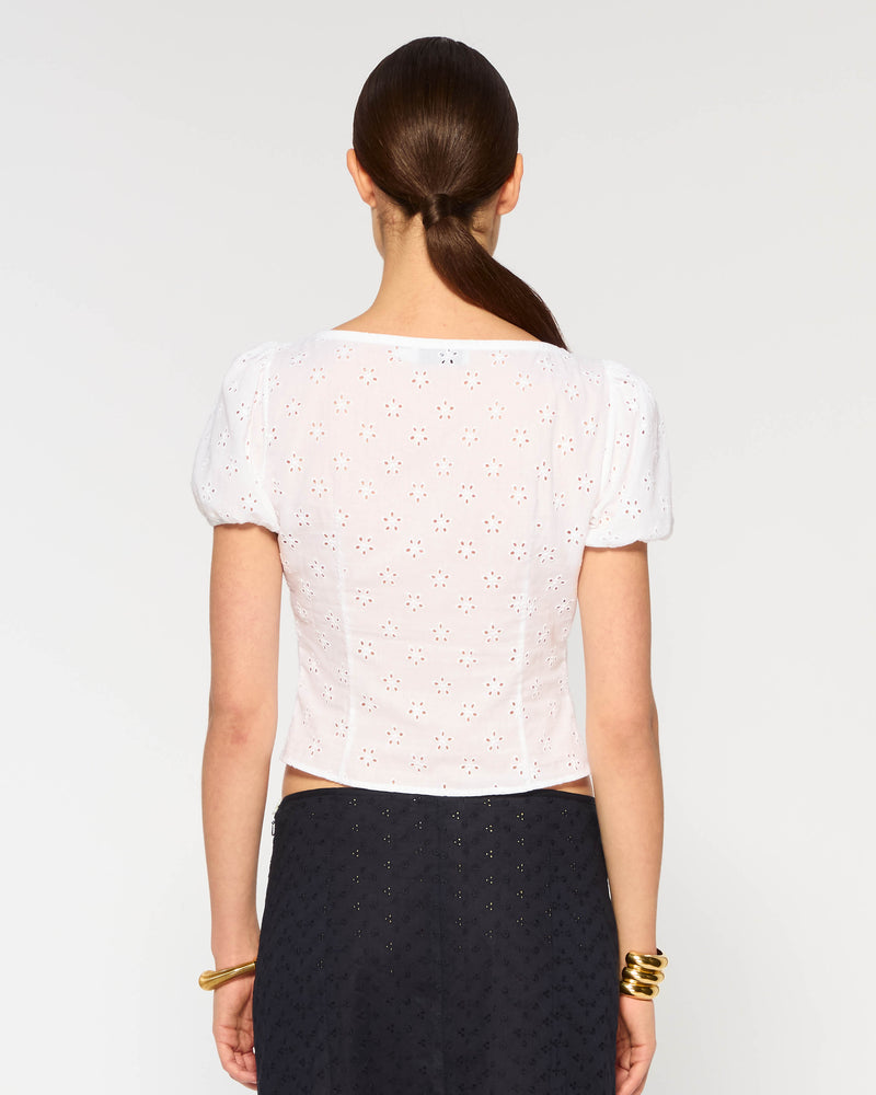 Broderie Bodice Top - White picture #4
