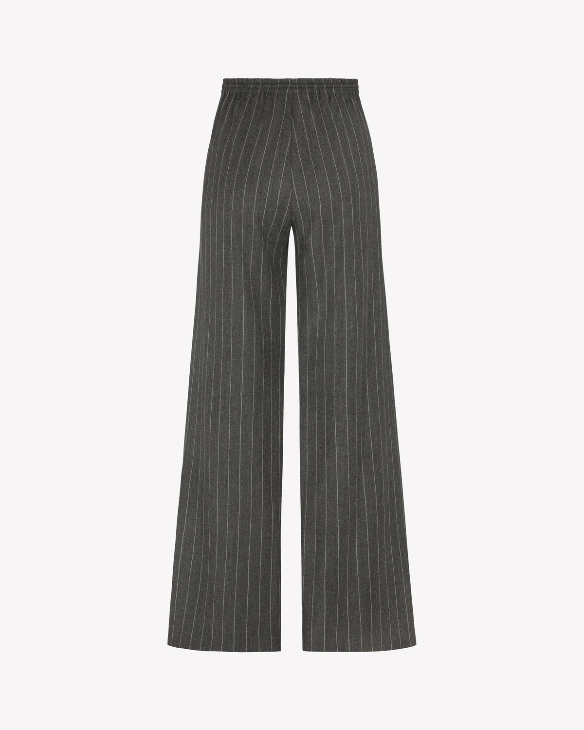 Slim Leg Jogger - Dark Grey Pinstripe Wool