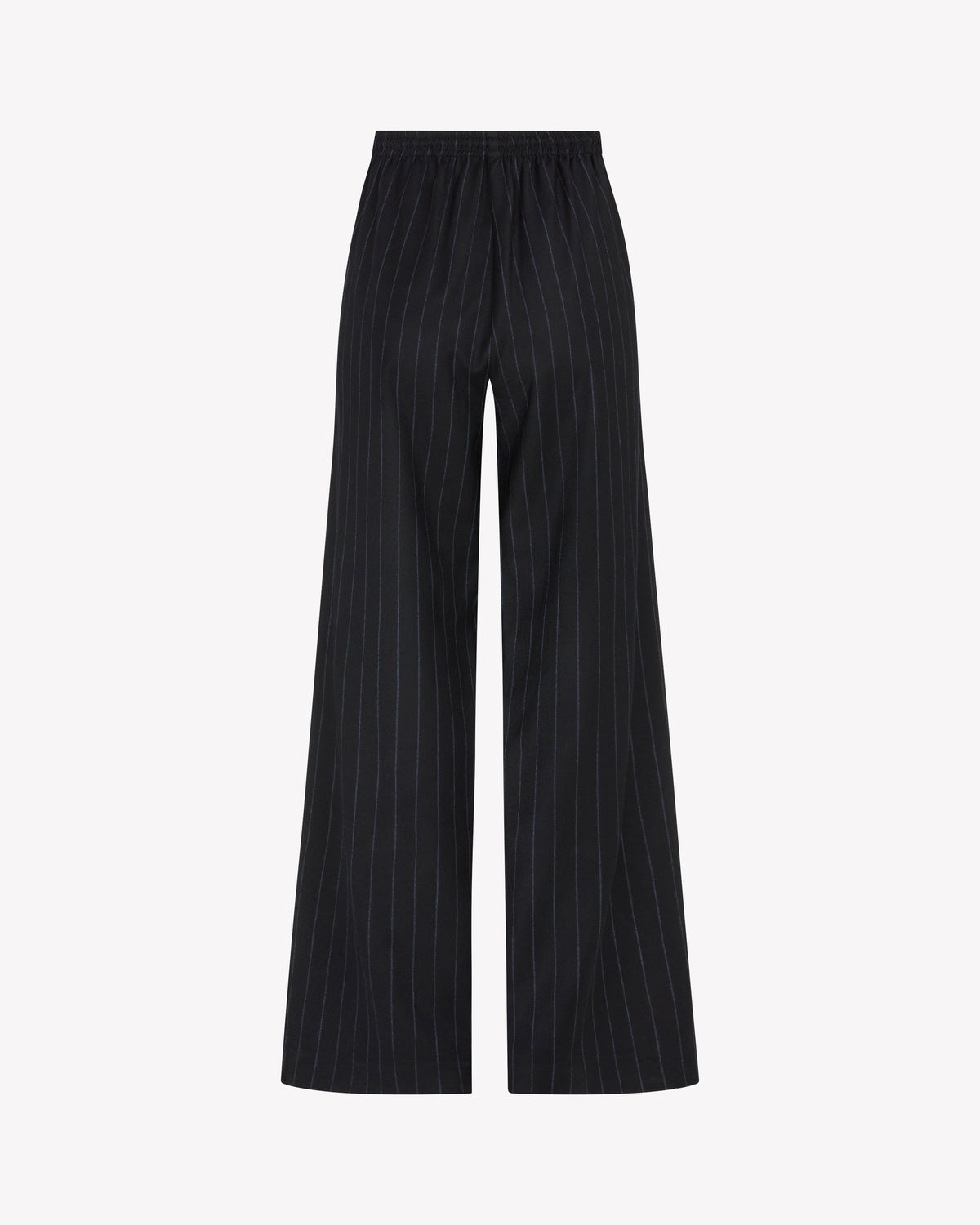 Slim Leg Jogger - Navy Blue Pinstripe Wool
