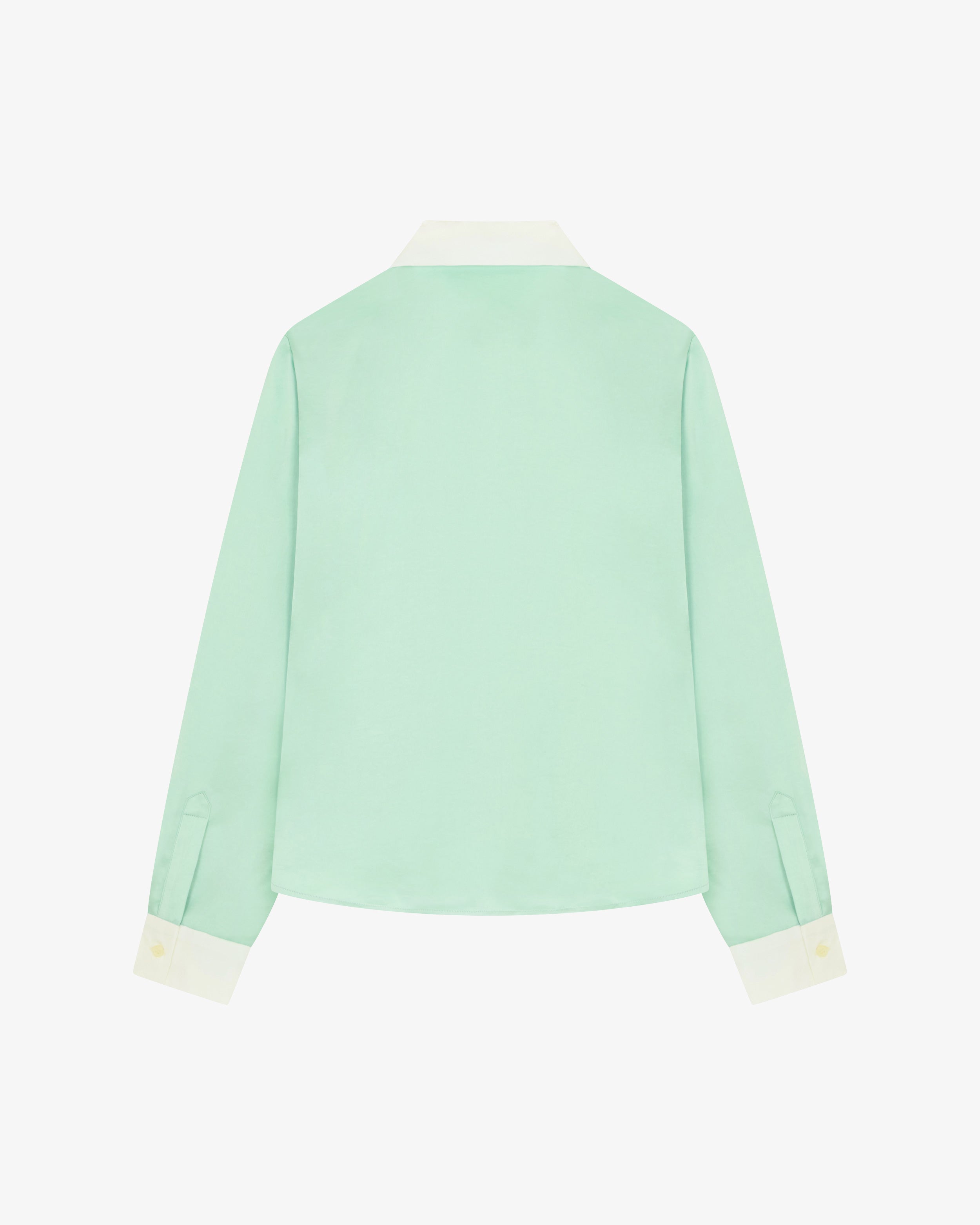 Satin Serena Shirt - Mint