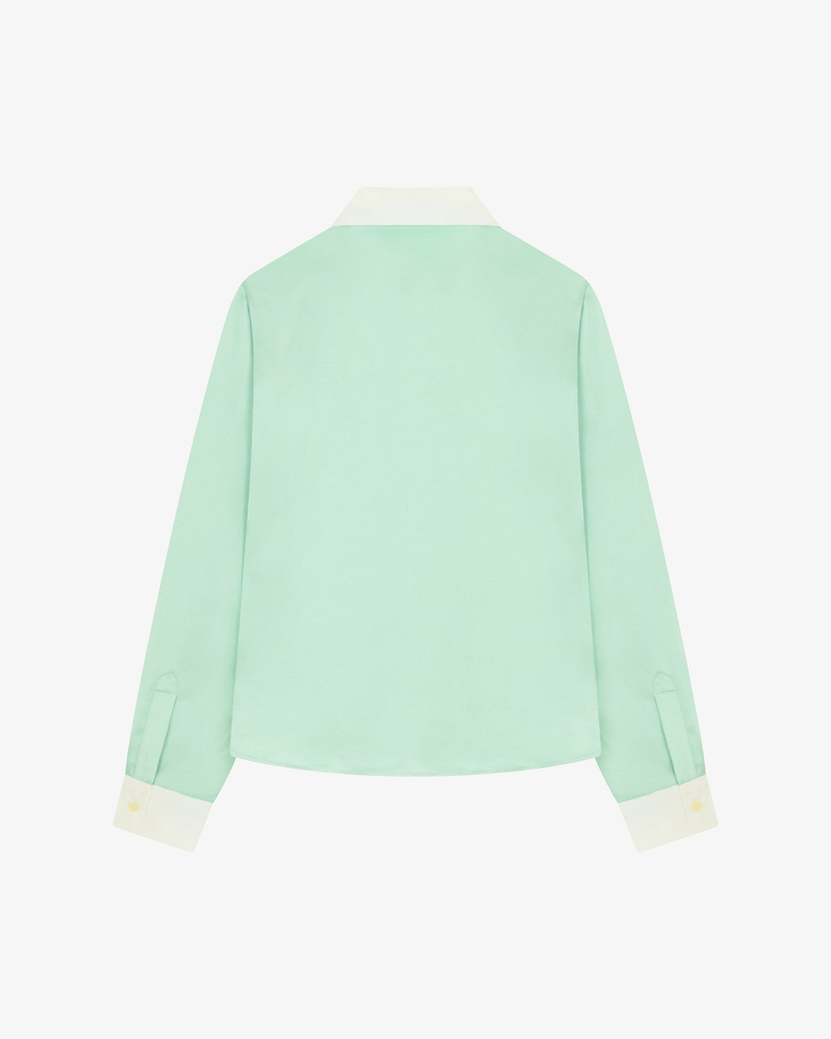 Satin Serena Shirt - Mint