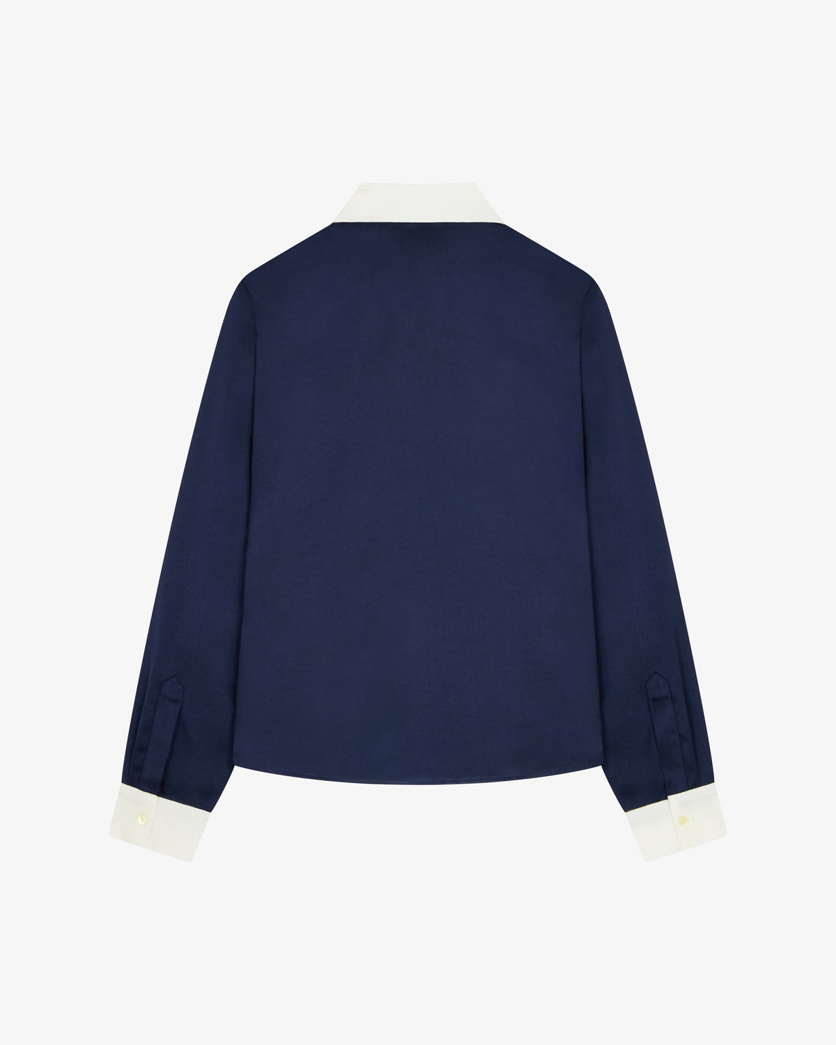 Satin Serena Shirt - Dark Navy