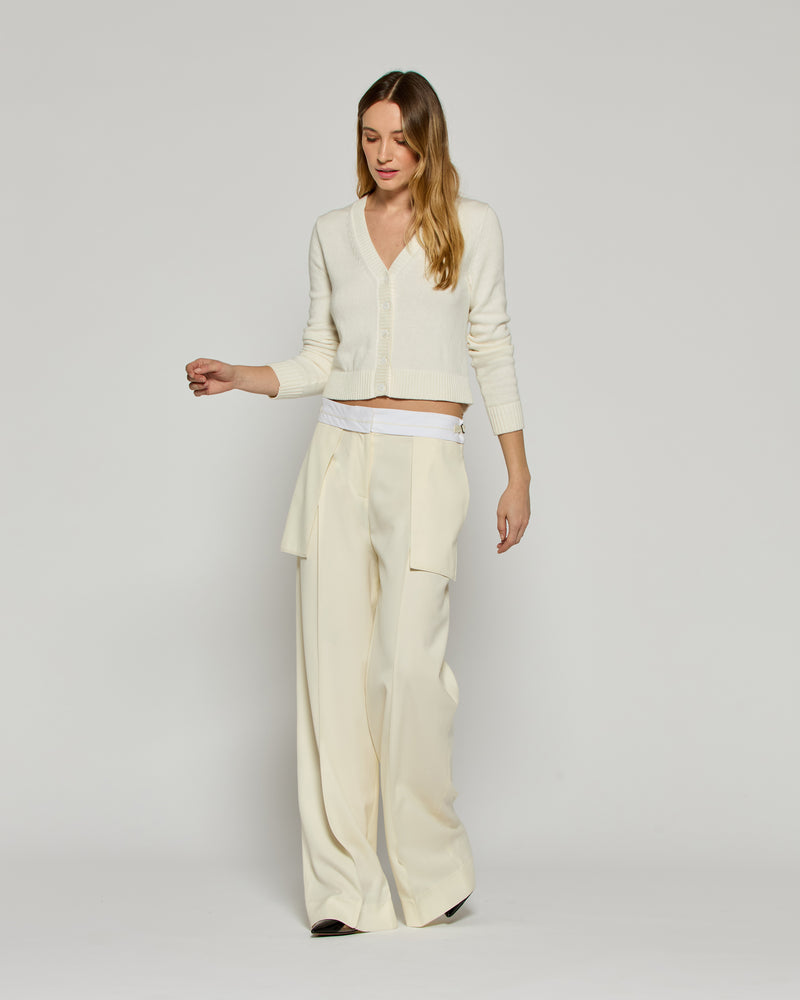 Inside Out Trouser - Ivory picture #1