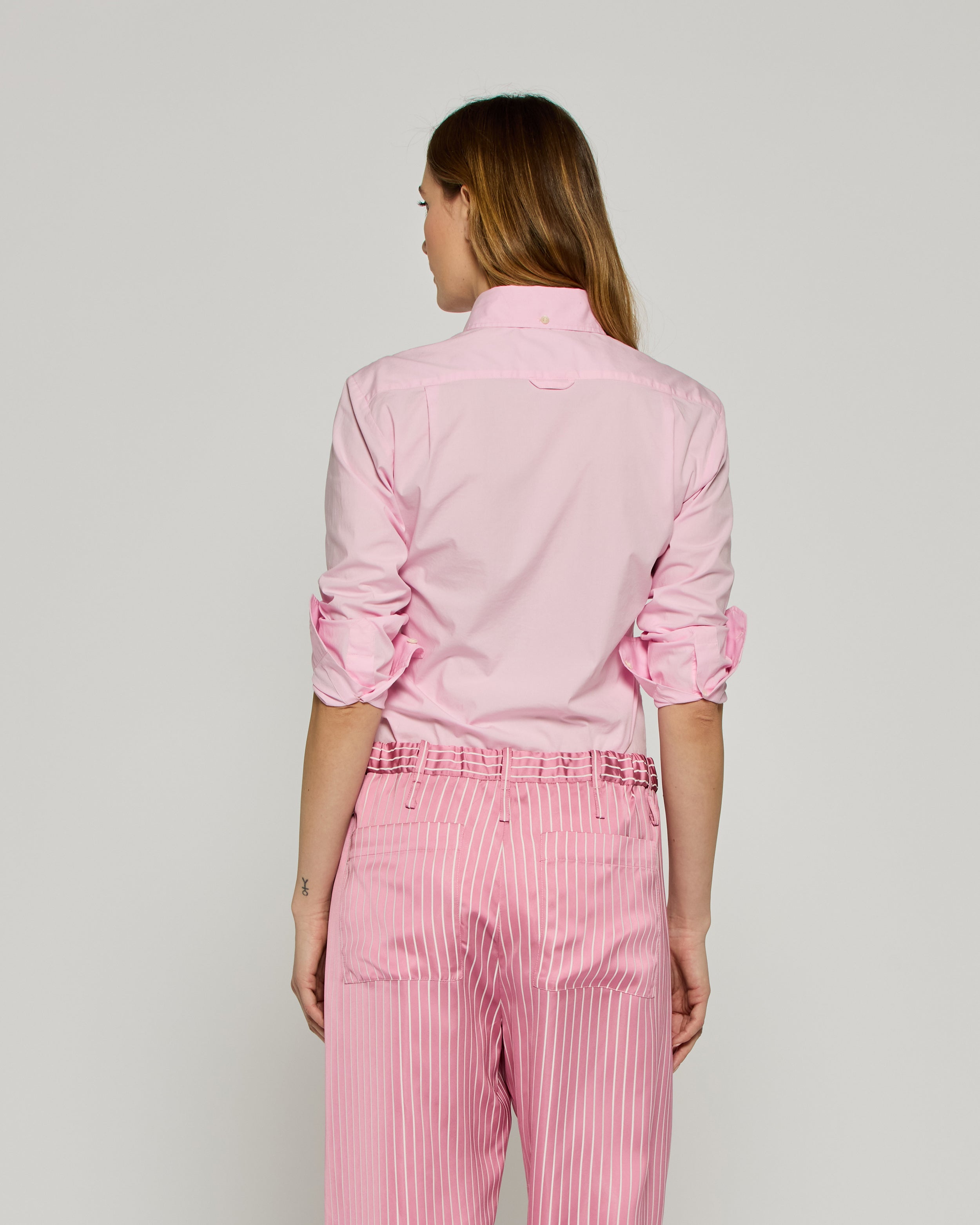 Johnny Fitted Shirt - Pale Pink