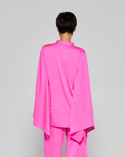 Kimono Sleeve Shirt - Shocking Pink SERENA BUTE