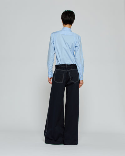 Paper Bag Jean - Dark Navy SERENA BUTE