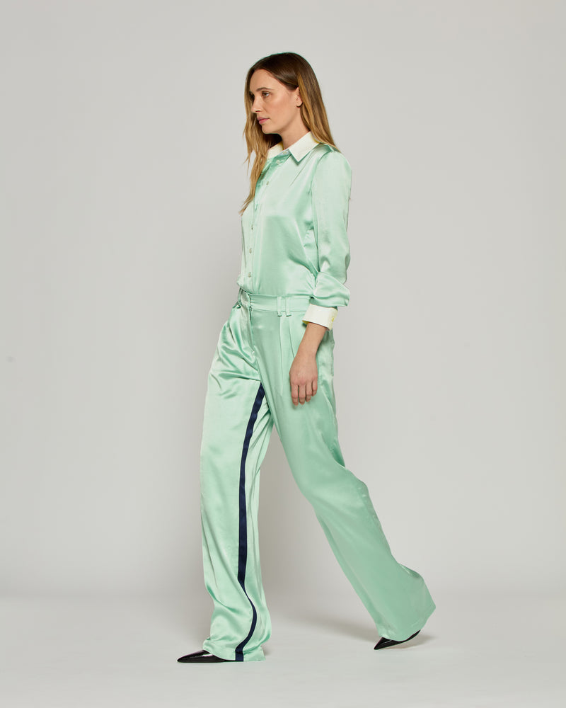 Satin Boyfriend Trouser '25 - Mint picture #3