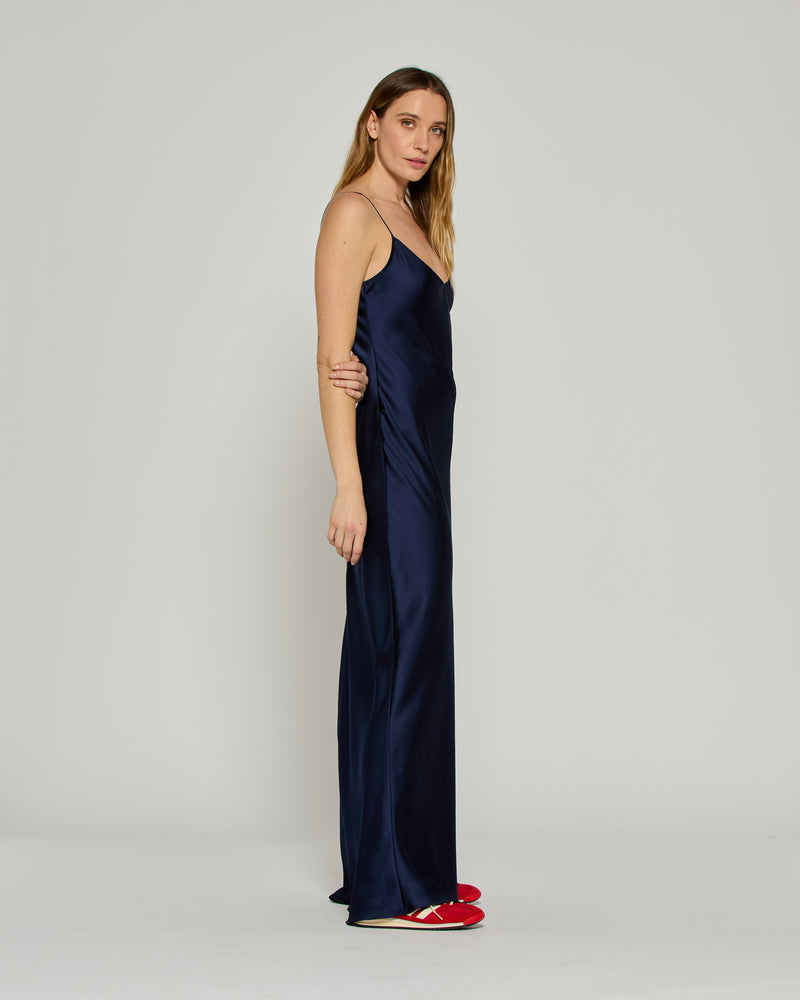 Satin Slip Dress '25 - Dark Navy picture #3