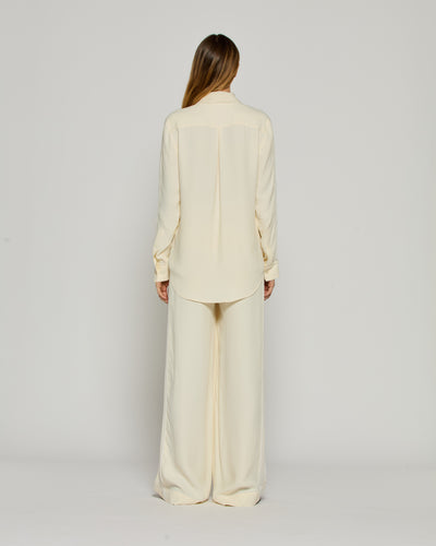 Serena Trouser with Georgette Trim - Cream SERENA BUTE